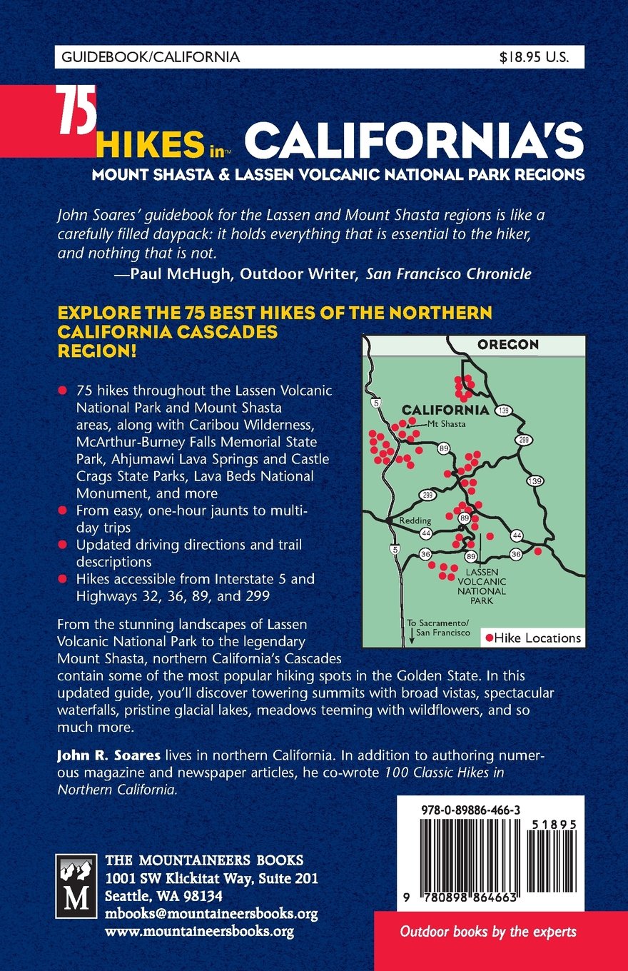75 Hikes in Californias Mount Shasta  Lassen Volcanic National Park Regions (100 Hikes in Series)     Paperback – May 15, 2006