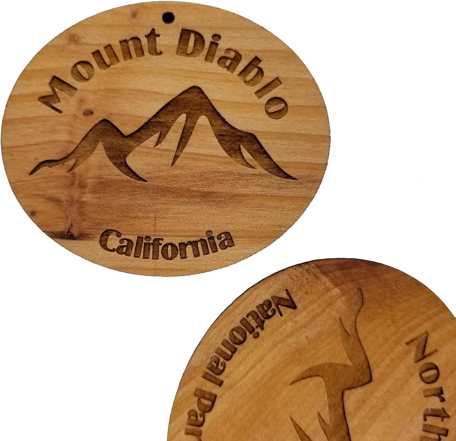 Mount Shasta Mountains Ornament Handmade Wood Ornament California Souvenir CA Christmas Ornament Travel Gift Made in USA