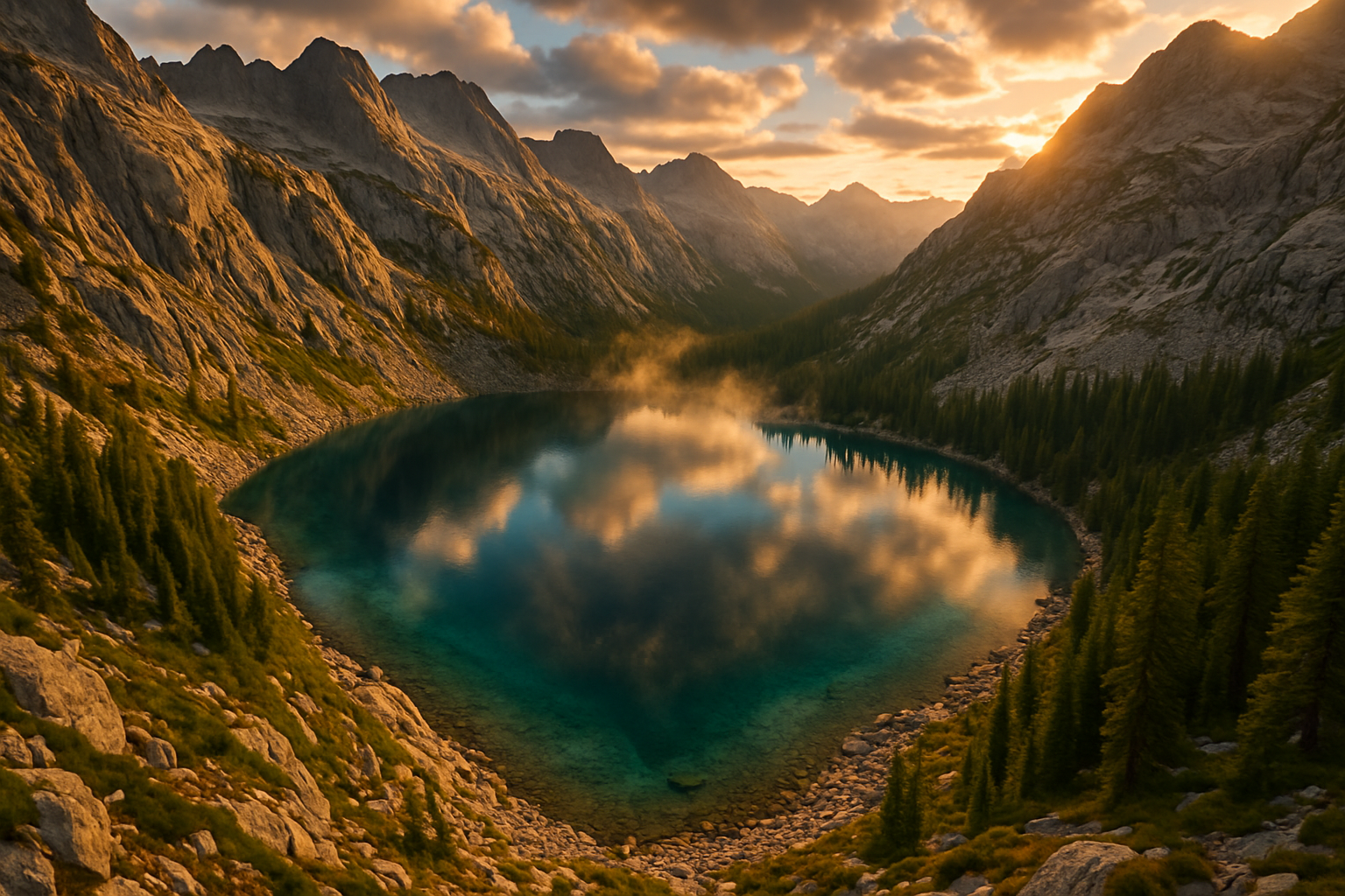 Exploring Heart Lake With Spectacular Views Exploring Heart Lake With Spectacular Views