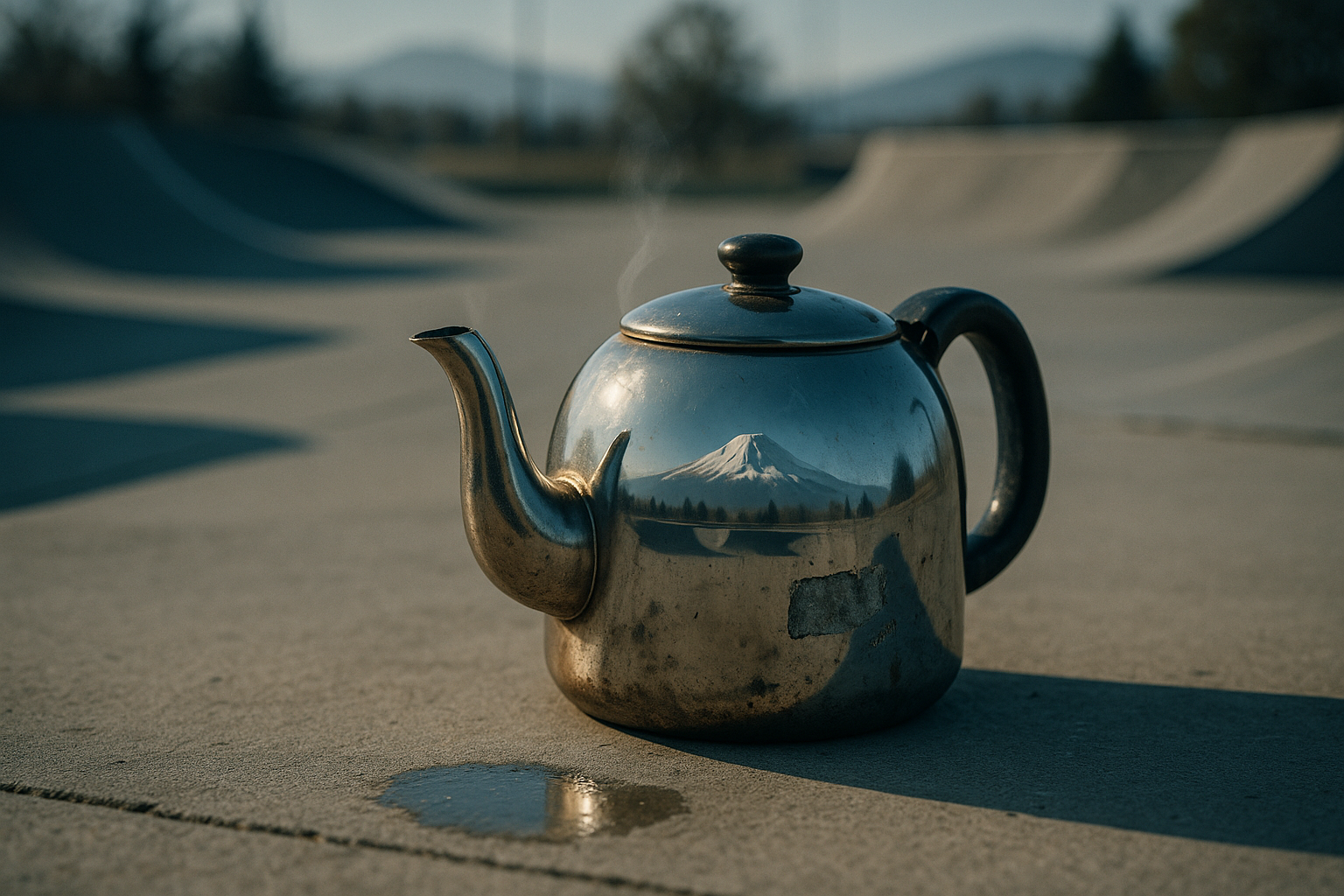 Mount Shasta Skate Park and the Nervous Tourist Who Brought a Teapot Mount Shasta Skate Park and the Nervous Tourist Who Brought a Teapot