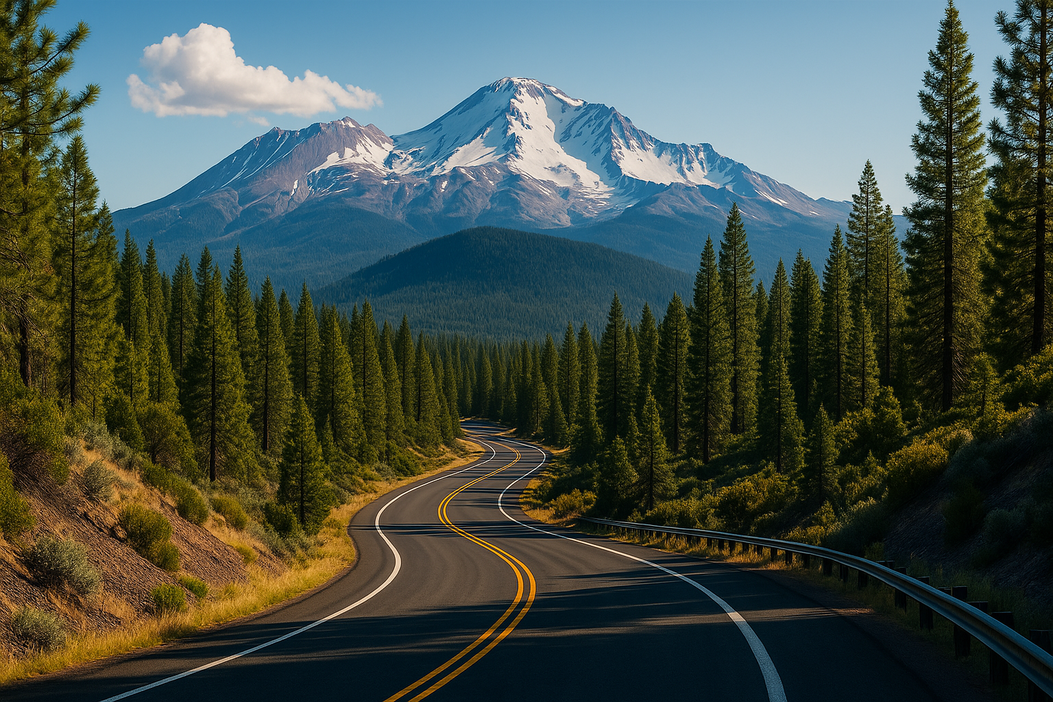 Which Highways Connect Mount Shasta City And Redding?