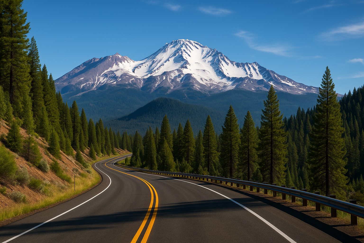 Which Highways Connect Mount Shasta City And Redding?
